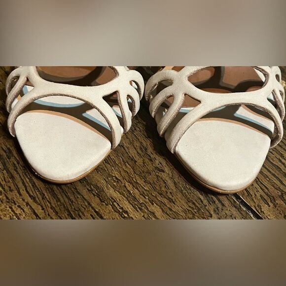 Steve X Steve Madden Tana Suede Leather Upper Caged Shoes  Size 6.5 3.5” Heel - Picture 8 of 9